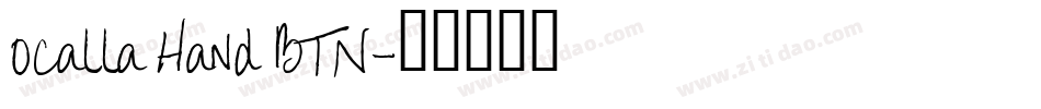 Ocalla Hand BTN字体转换